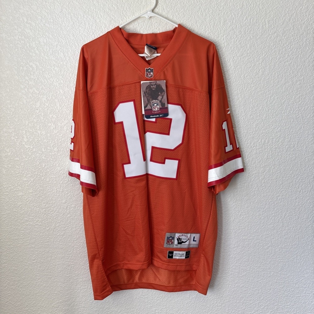 Reebok  Doug Williams Tampa Bay Buccaneers‎ #12 Orange Jersey L